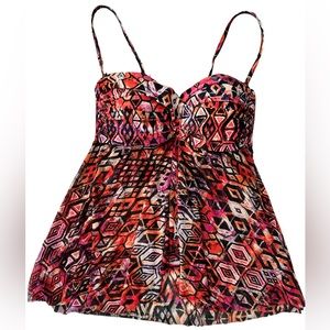 Gottex tankini top with built in bra